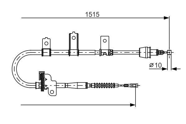 BOSCH 1 987 482 098 Seilzug Feststellbremse