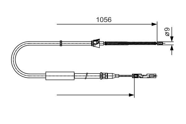 BOSCH 1 987 482 125 Seilzug Feststellbremse