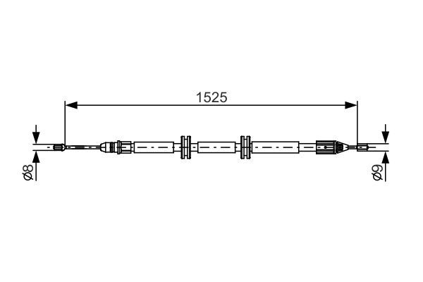 BOSCH 1 987 482 142 Seilzug Feststellbremse