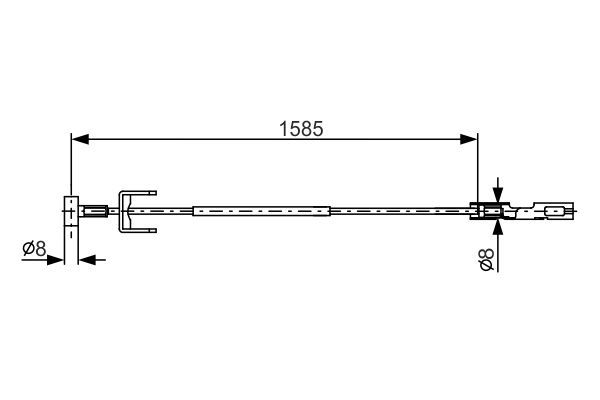 BOSCH 1 987 482 145 Seilzug Feststellbremse