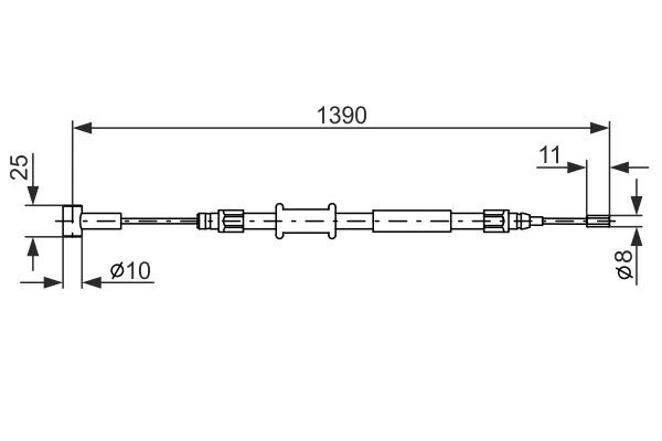 BOSCH 1 987 482 213 Seilzug Feststellbremse