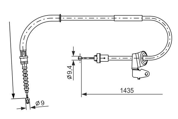 BOSCH 1 987 482 230 Seilzug Feststellbremse