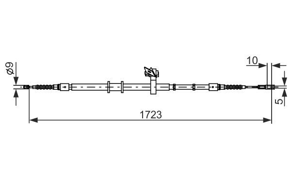 BOSCH 1 987 482 269 Seilzug Feststellbremse