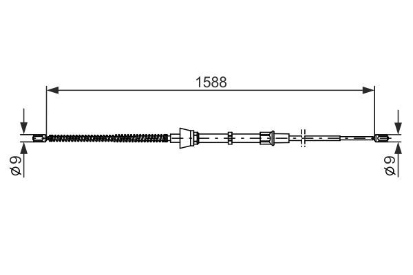 BOSCH 1 987 482 266 Seilzug Feststellbremse