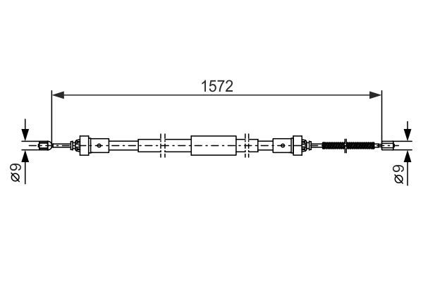 BOSCH 1 987 482 384 Seilzug Feststellbremse