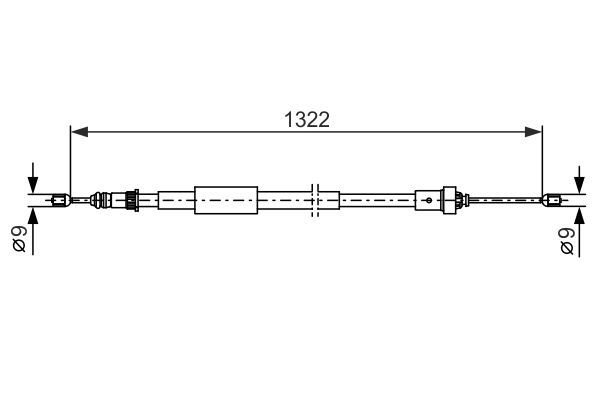 BOSCH 1 987 482 385 Seilzug Feststellbremse