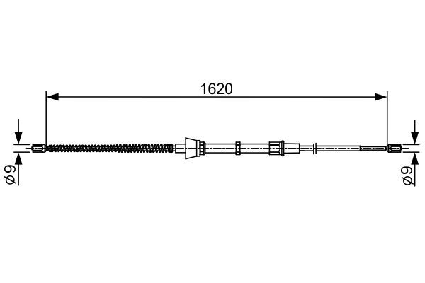 BOSCH 1 987 482 448 Seilzug Feststellbremse