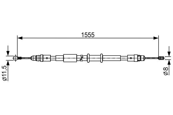 BOSCH 1 987 482 552 Seilzug Feststellbremse