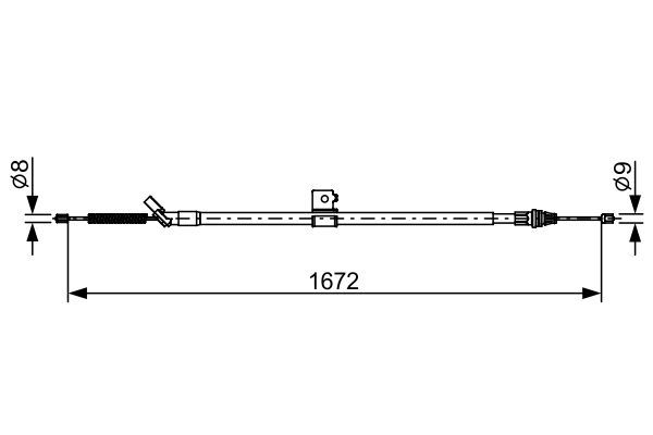 BOSCH 1 987 482 630 Seilzug Feststellbremse