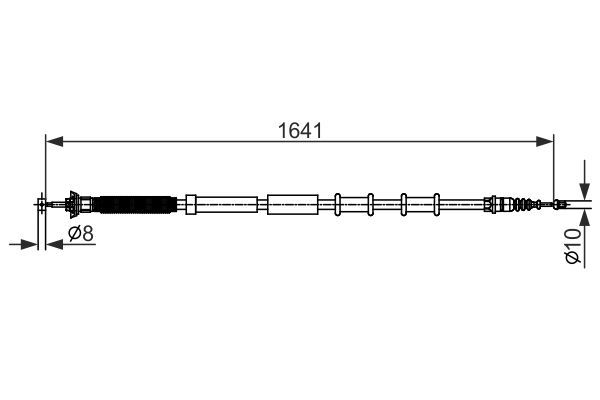 BOSCH 1 987 482 582 Seilzug Feststellbremse