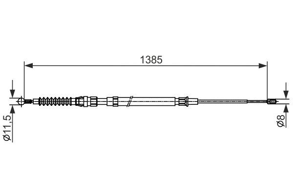 BOSCH 1 987 482 584 Seilzug Feststellbremse