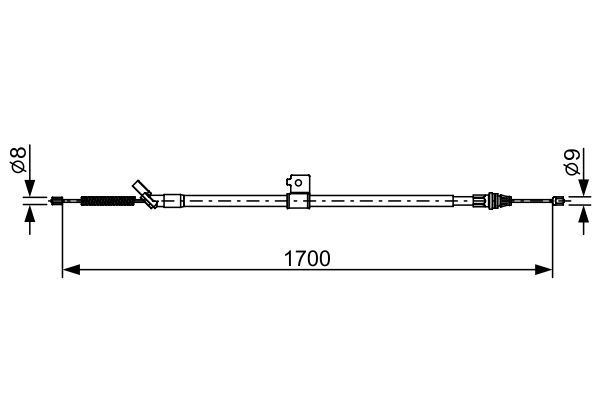 BOSCH 1 987 482 631 Seilzug Feststellbremse