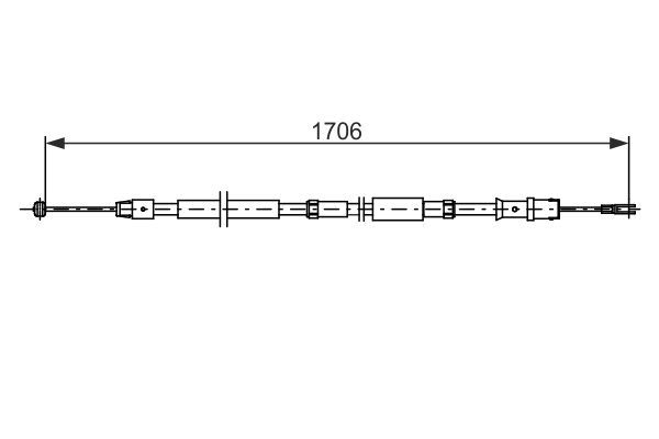 BOSCH 1 987 482 751 Seilzug Feststellbremse