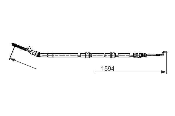 BOSCH 1 987 482 729 Seilzug Feststellbremse