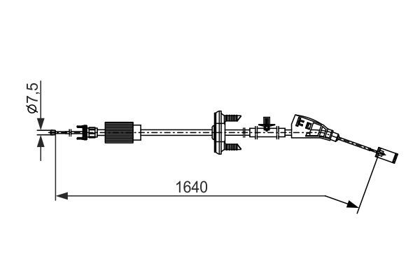 BOSCH 1 987 482 798 Seilzug Feststellbremse