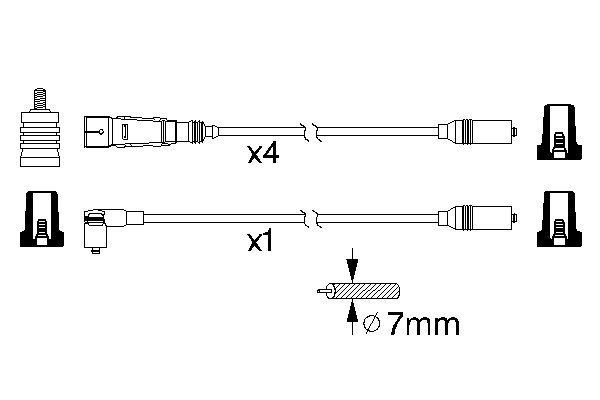 BOSCH 0 986 356 339 Zündleitungssatz