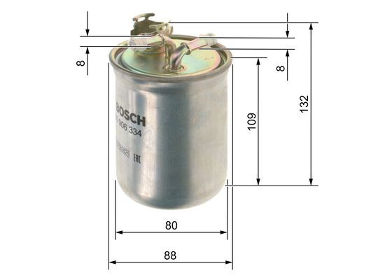 BOSCH 0 450 906 334 Kraftstofffilter