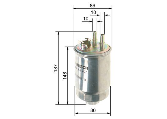 BOSCH 0 450 906 407 Kraftstofffilter