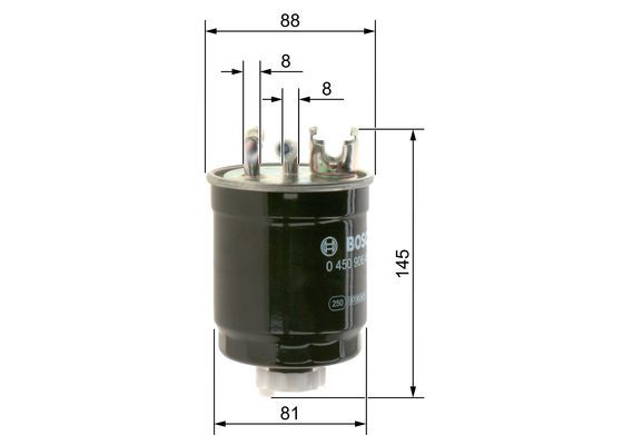 BOSCH 0 450 906 409 Kraftstofffilter