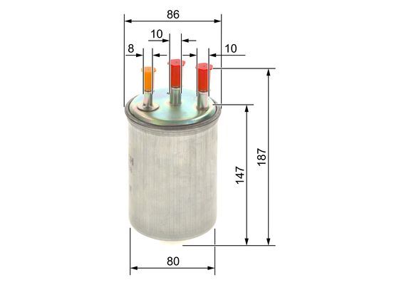 BOSCH 0 450 906 508 Kraftstofffilter