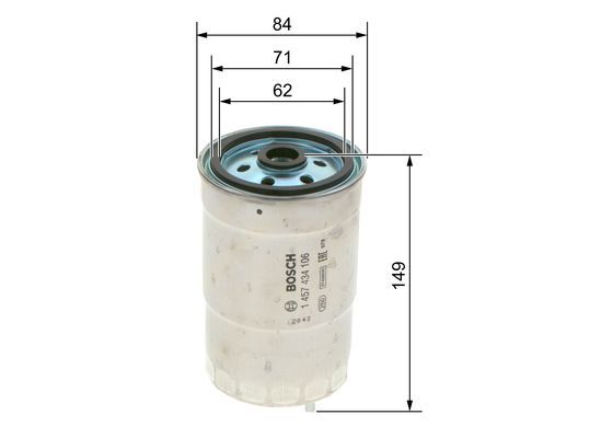 BOSCH 1 457 434 106 Kraftstofffilter