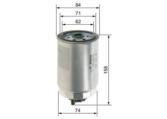 BOSCH 1 457 434 510 Kraftstofffilter