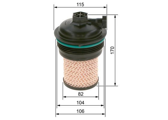 BOSCH F 026 402 247 Kraftstofffilter