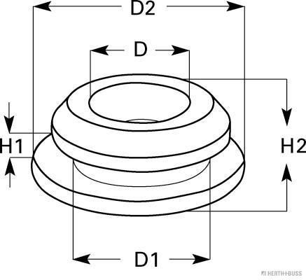 HERTH+BUSS ELPARTS 50280306 Dicht-/Schutzstopfen