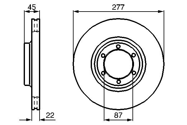 BOSCH 0 986 478 635 Bremsscheiben Ø 2772mm für Vorderachse