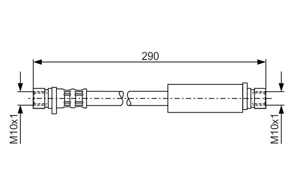 BOSCH 1 987 476 204 Bremsschlauch