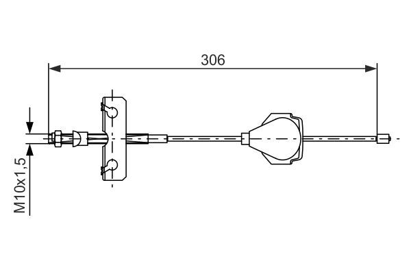 BOSCH 1 987 477 990 Seilzug Feststellbremse