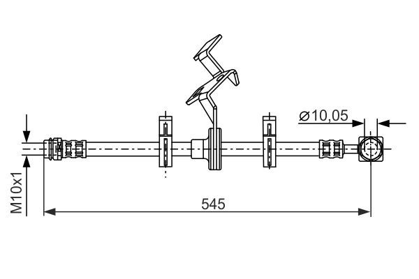 BOSCH 1 987 481 077 Bremsschlauch