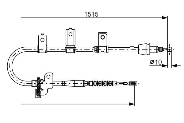 BOSCH 1 987 482 097 Seilzug Feststellbremse