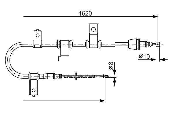 BOSCH 1 987 482 071 Seilzug Feststellbremse