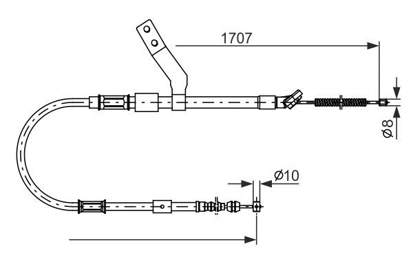 BOSCH 1 987 482 260 Seilzug Feststellbremse