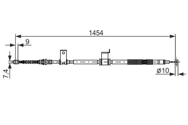 BOSCH 1 987 482 294 Seilzug Feststellbremse