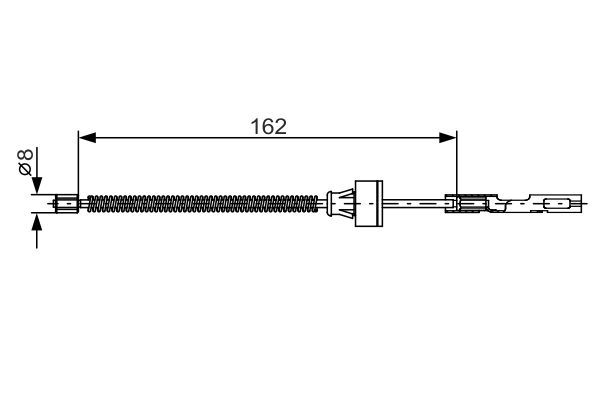 BOSCH 1 987 482 278 Seilzug Feststellbremse