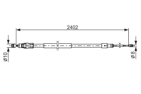 BOSCH 1 987 482 276 Seilzug Feststellbremse