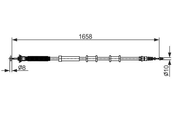 BOSCH 1 987 482 581 Seilzug Feststellbremse