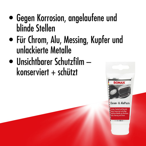 SONAX 03080000 Chrom + AluPaste 75ml