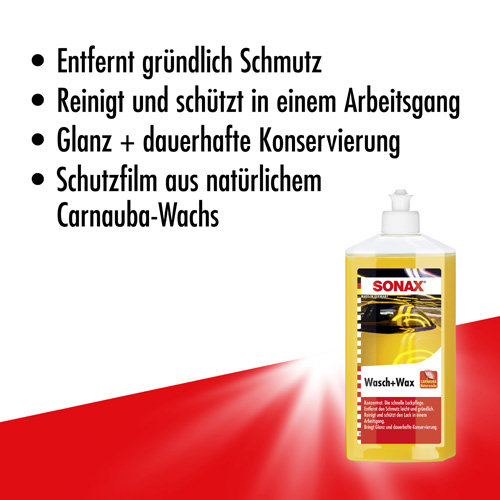 SONAX 03132000 Wasch + Wax 500ml