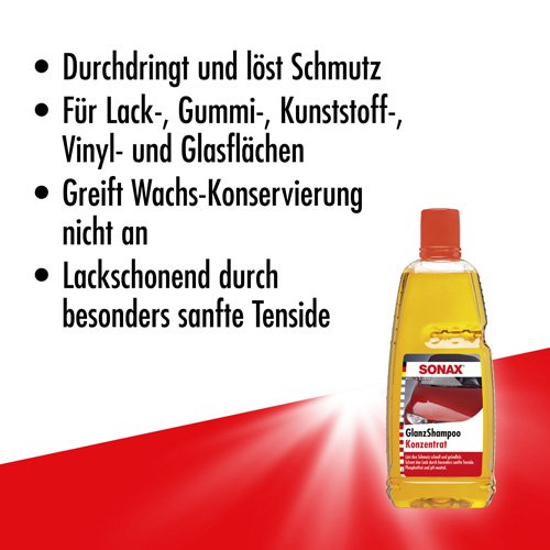 SONAX 03143000 Glanzshampoo Konzentrat 1L